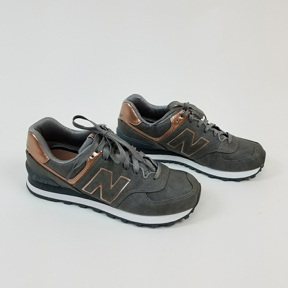 grey and rose gold new balance